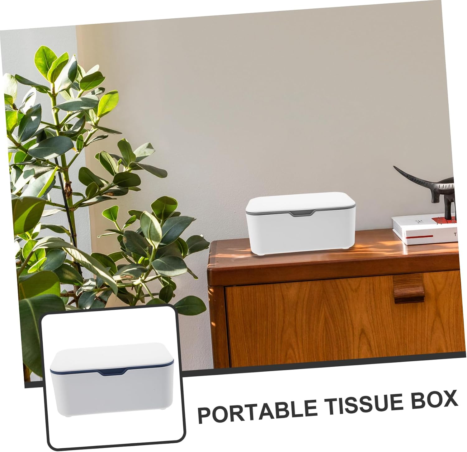 2pcs Portable Wipe Dispenser with Cover Convenient Wet Tissue Container for Travel Nursery and Home Use Odorless Storage Box Gray and Blue