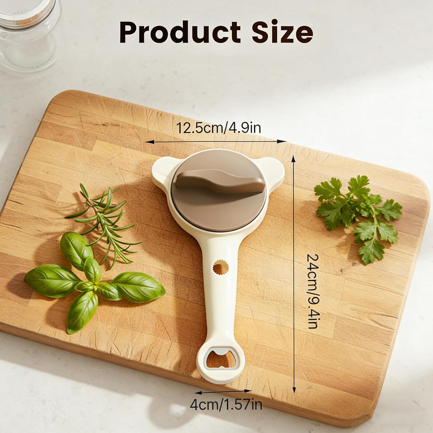 2026 New 4-in-1 Can Opener - Adjustable Bottle Cap Opener for Seniors, People with Weak Hands & Arthritis, Fits Kitchen Jars, Bottles & Cans (2PCS)