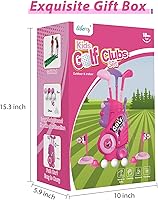 Vista 7 de Liberry Juego de golf para niños y niñas de 2, 3 y 4 años, carrito de golf mejorado para niños con diseño único de correa para el hombro, juguetes