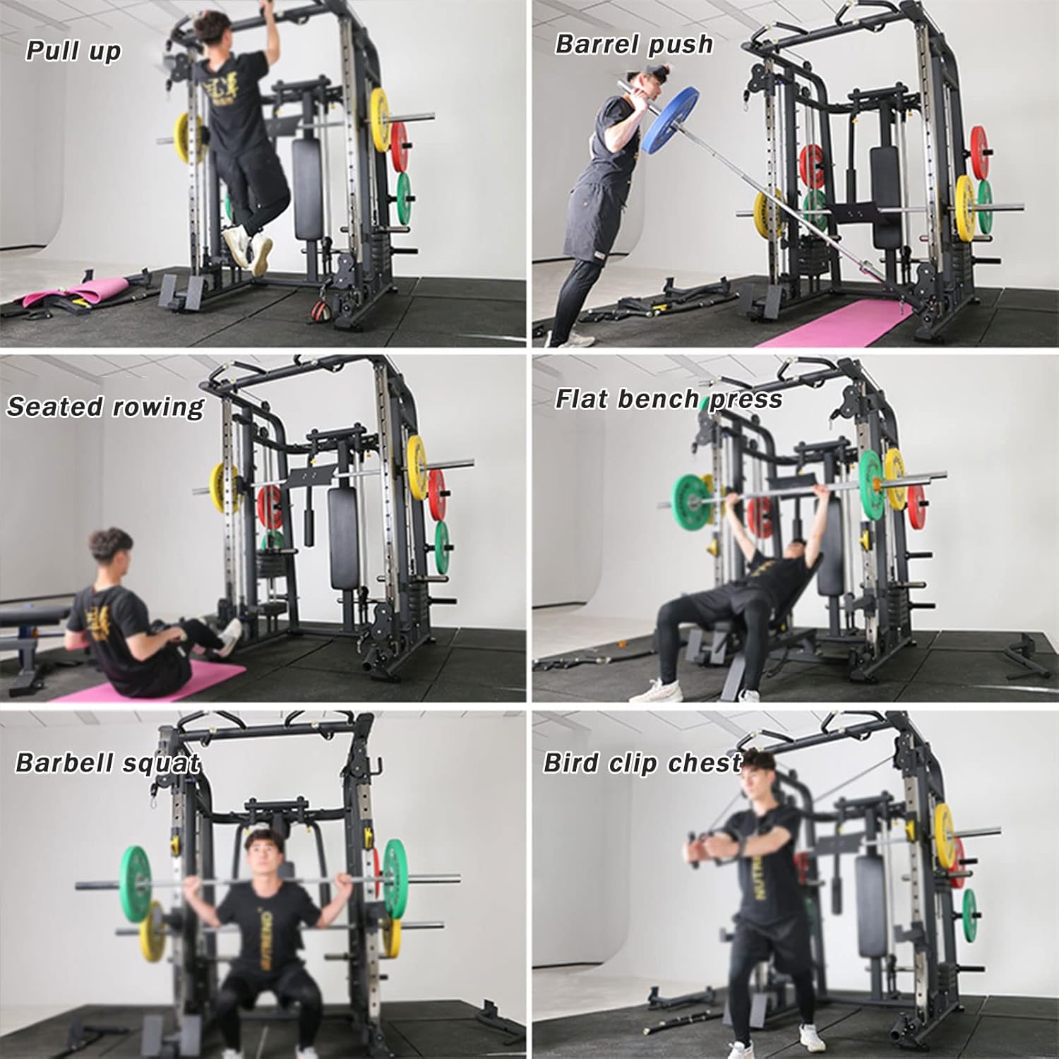 Machine Comprehensive Trainer Multi-Function Gantry Bench Press Squat Rack Home Commercial