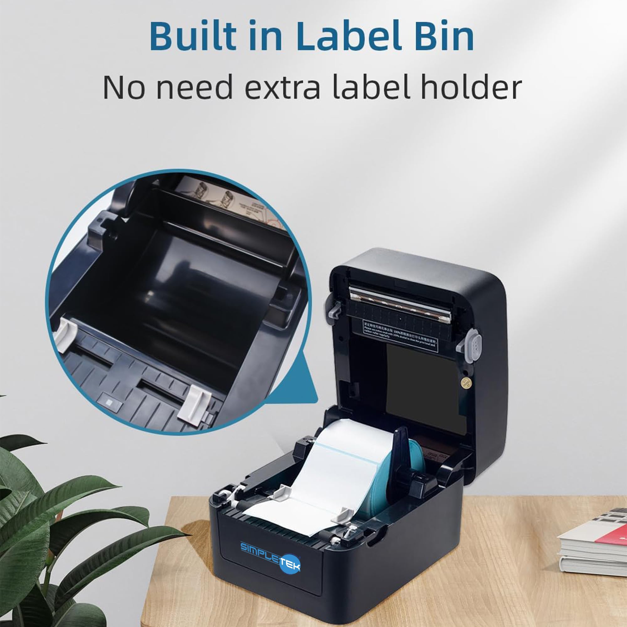 SIMPLETEK - Stampante Termica per Etichette 100mm - Supporto ZPL, TSPL, EPL, DPL - Connettività USB + Bluetooth (Ricondizionato)