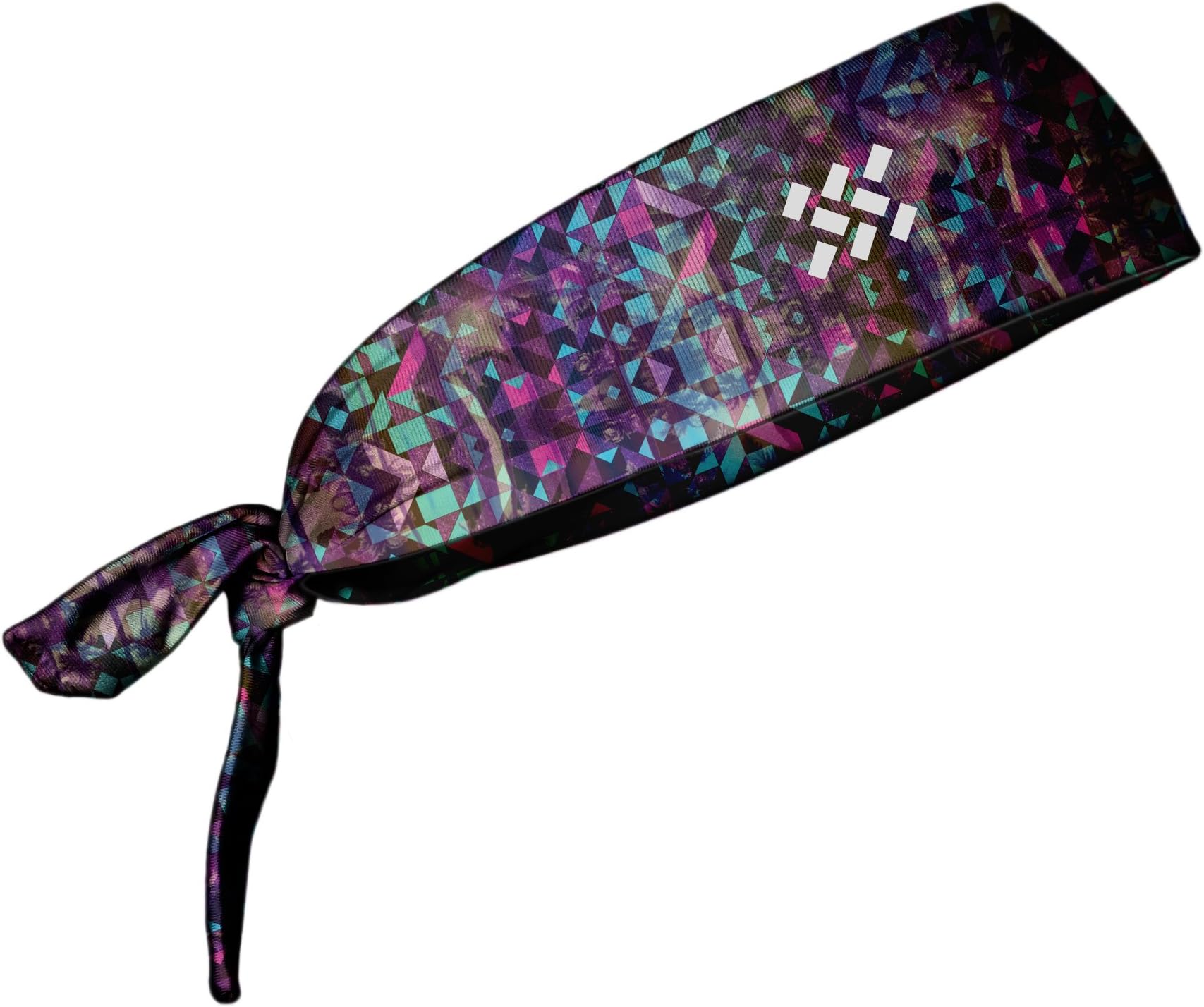 TREAD BANDS TreadBands All Terrain Tieback Non Slip Headband - Designs (Sunset with Palm Trees)