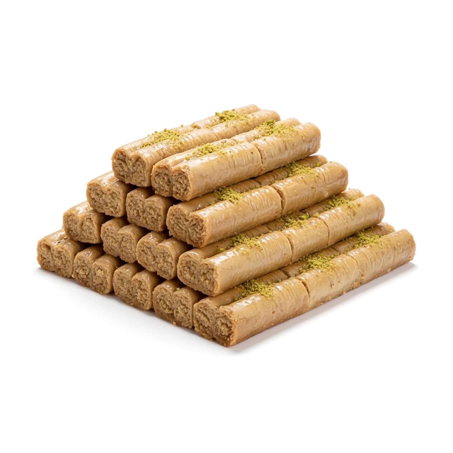 Shatila Food Products Fingers Pastries Baklawa Cashew Baklava Pastry, Mediterranean Sweets Arabic Desserts, 38 Pieces