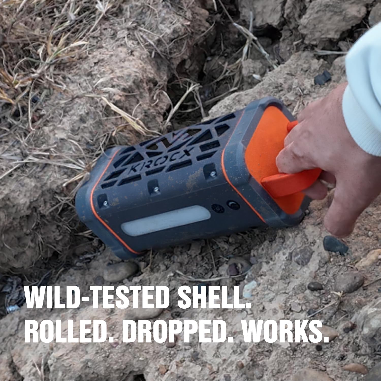 TRAVOR All-Aluminum Magnetic Portable Speaker, Outdoor Wireless BT Speakers with Rugged Metal Body, 45W, IP68 Waterproof Speaker, 25H Playtime for Golf Cart, Camping, Beach, Meteorite Gray