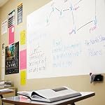 Magnetic Whiteboard Contact Paper, 76 * 100cm(30" x 40" Stick on Magnetic Dry Erase White Board Sticker on Wall, Easy to Write for Drawing, School, Office, Kitchen Fridge | Stick on magnetic white boards for walls. Magnet receptive magnetic board for
