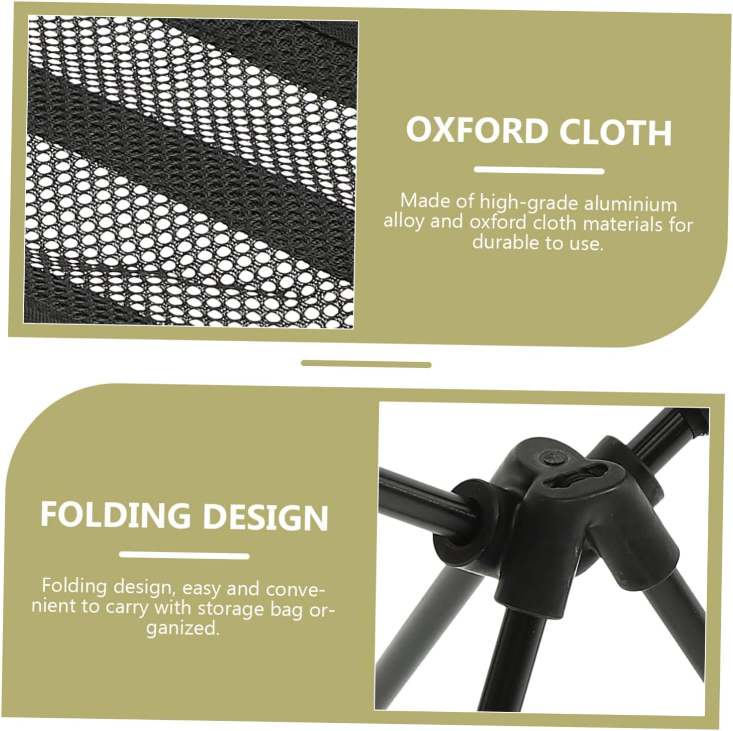 SUPVOX Portable Folding Moon Chair Lightweight Camping Stool for Outdoor Fishing Picnic Relaxation Compact Collapsible Chair Carry Bag