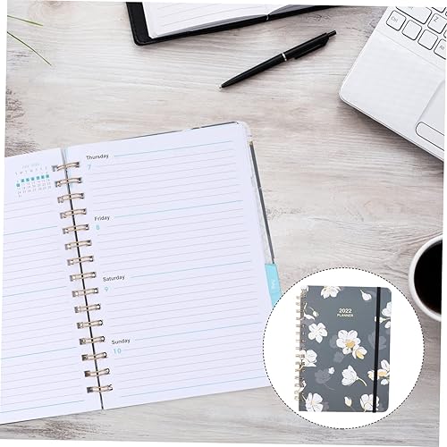 Miniatura 7 de Ciieeo 5 Pcs 2022 2022 Agenda 2022 Monthly Planner Monthly Management Planner Calendar Book 2022 Day Planner Daily Spiral Notepad Time Management