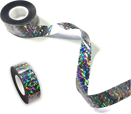 Miniatura 2 de 2 cintas de miedo de pájaros de 360 pies, cinta holográfica reflectante de Mylar para exteriores, mantiene a los pájaros lejos de la casa y el jardín