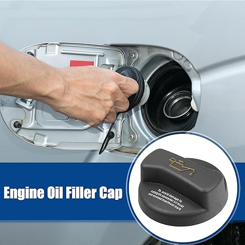 Miniatura 2 de ACROPIX Tapón de llenado de aceite de motor de automóvil de repuesto para Volkswagen Beetle - Paquete de 1 negro