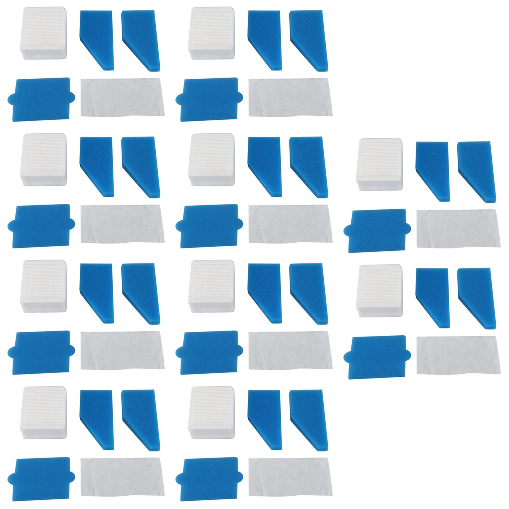 Juego de 50 filtros adecuados para aspiradoras Aqua + Multi Clean X8 Parquet, Aqua + Pet & Family