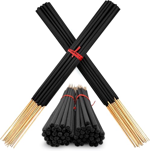 Varillas de incienso exóticas de mirra jumbo de 19 pulgadas de largo, 1 paquete a granel de 27 a 30 varillas, naturales de 19 pulgadas extra grandes