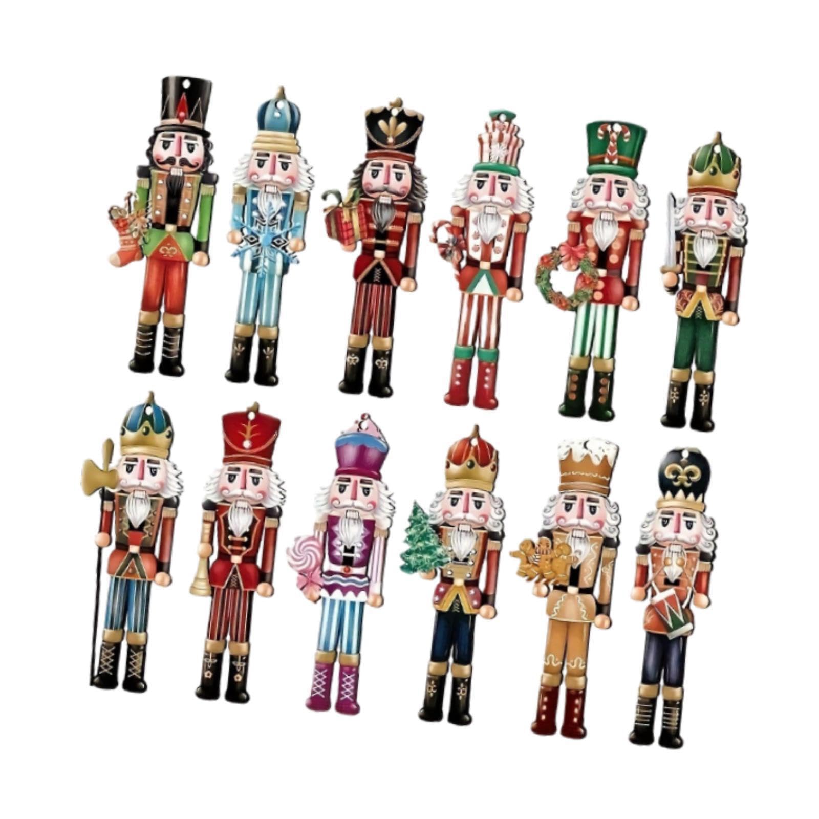 PIXZCSA Nutcracker Wooden Figures Festive Home Accessories Unique Collectibles Bringing Holiday Joy To Living Space Home Decor Sculpture Ornament Crafts