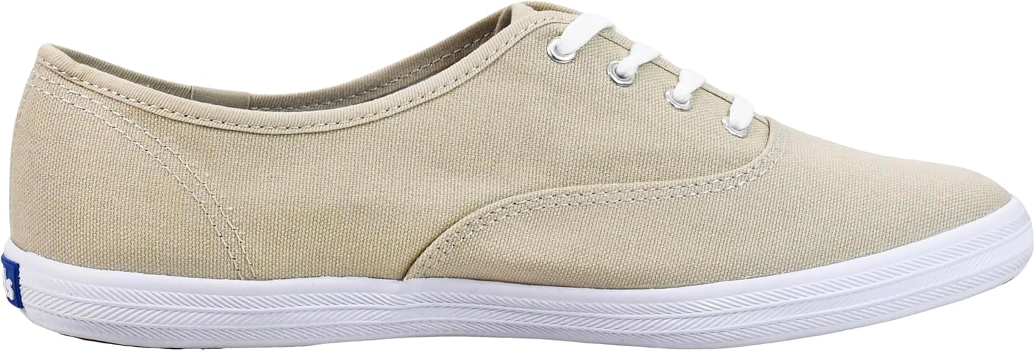Keds Women's Champion Canvas Lace Up Sneaker 9 Stone