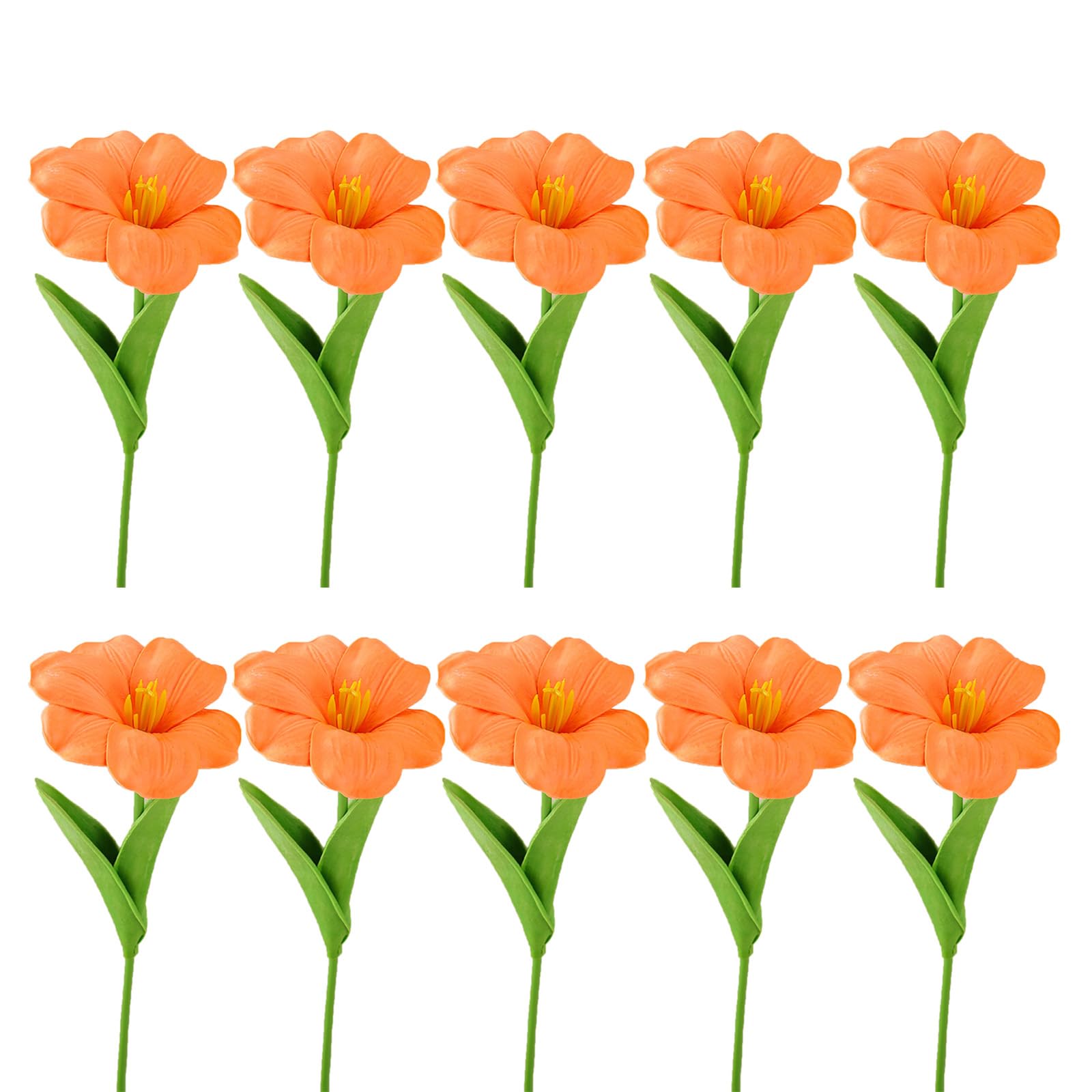 Tsophreniq 10Pcs Artificial Flower Bouquets Realistic Simulation Flower Branch for Wedding Decoration, Kitchen Garden Decoration Arrangements