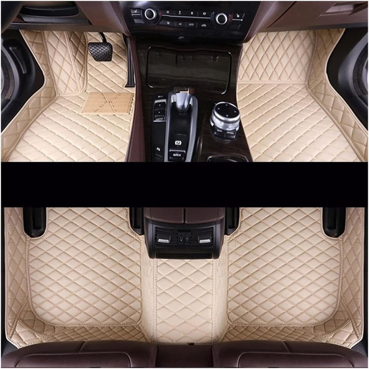 Tapis de sol de voiture E82 E88 2007-2018 en caoutchouc haute densité noir - 5