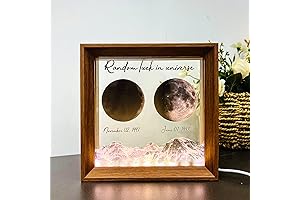 Customizable Moon Phase Display Frames: Commemorate Life's Cherished Moments with Celestial Charm
