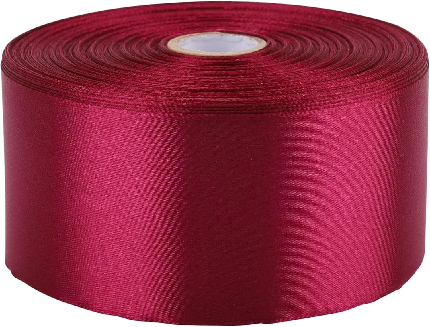 Nsilu 2 inch Black Satin Ribbon 50 Yards Solid Fabric Ribbons Roll for Gift Wrapping, Satin Weddings,Flower Bouquet, Invitations,Sewing,Party Decorations, Holiday Decorating and More