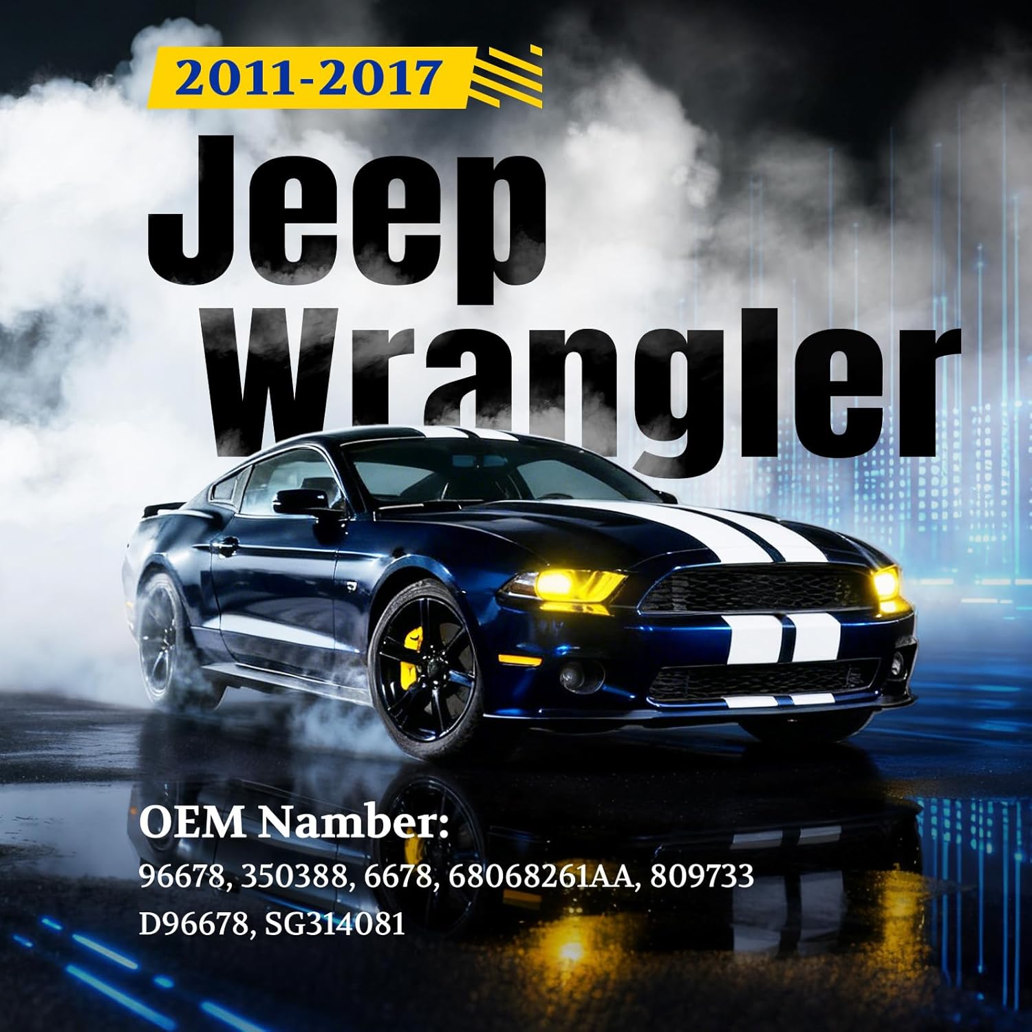 ARANA Rear Window Struts for Jeep Wrangler 2011-2017, Back Glass Shocks Lift Support, Fits Jeep Wrangler JK 2018 with Factory Top, Replacement OEM 6678 68068261AA, 2Pcs