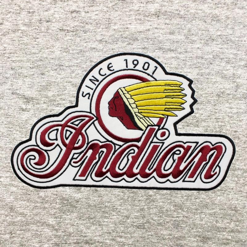 Patch brodé Indian de collection grand écusson dorsal aux finitions haute densité