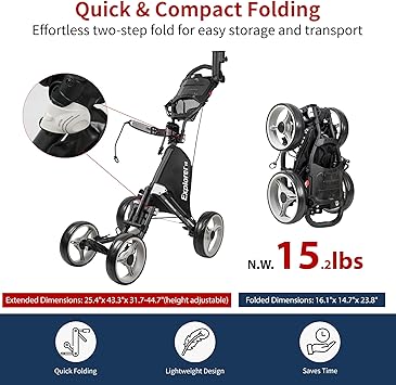 Caddytek Golf Explorer V8 Superlite Deluxe Push Cart