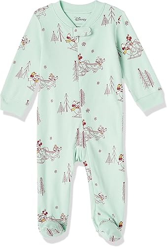 Vista 60 de Yaxa Essentials Disney Marvel Star Wars - Pijama unisex de algodón con pies para bebés y niños pequeños, paquete múltiple