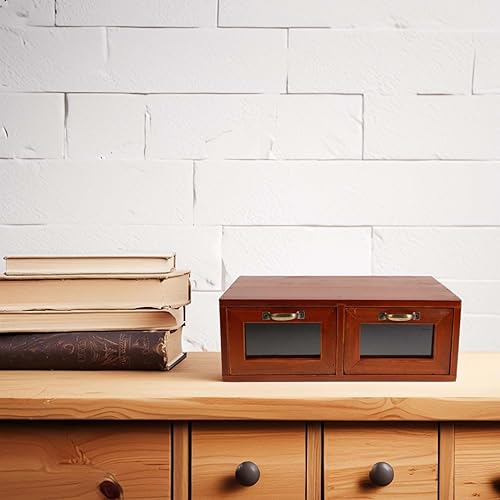 Miniatura 6 de Monitor elevador de madera con cajón de acrílico para configuración ergonómica de escritorio