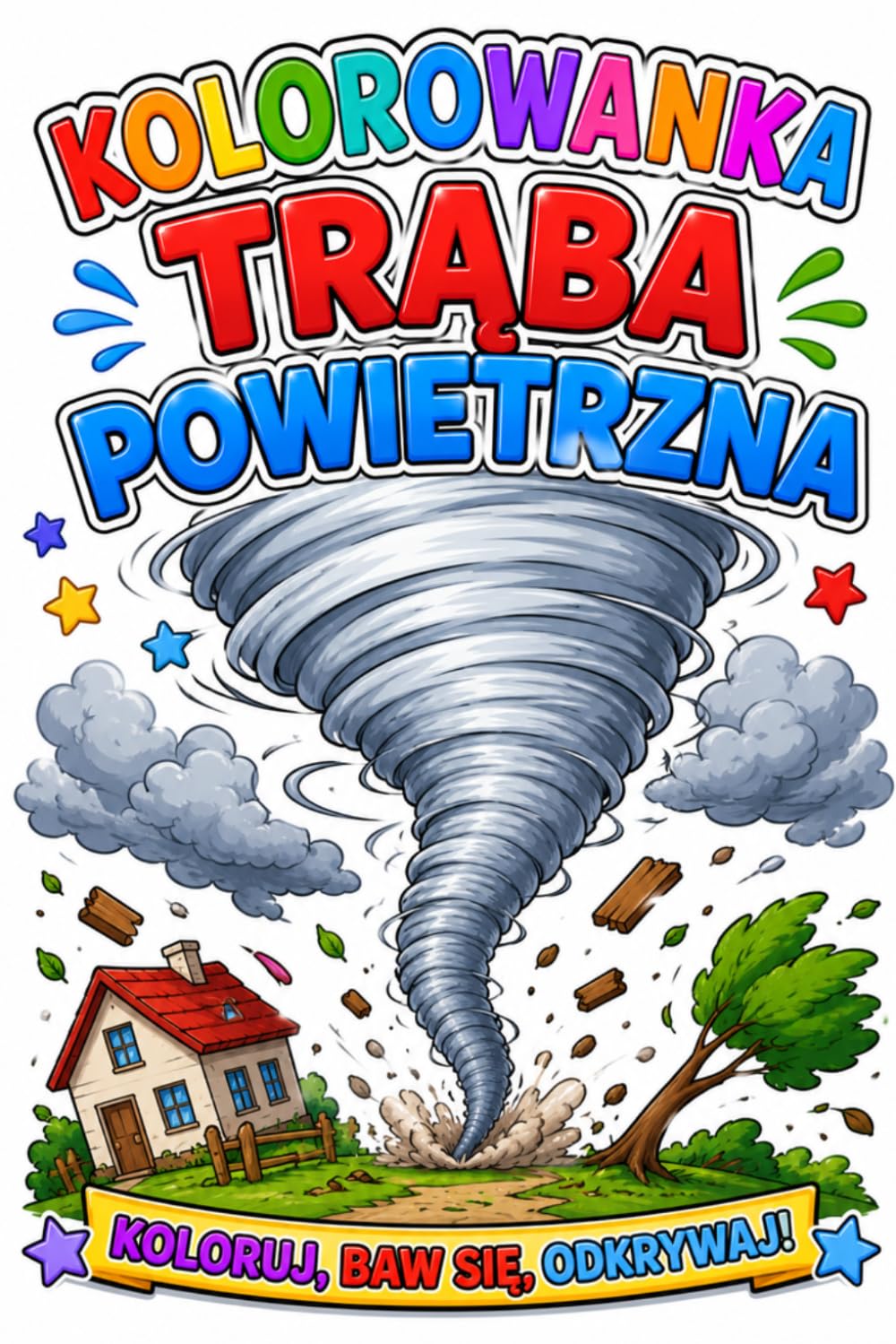 Kolorowanka trąba powietrzna: Koloruj baw się odkrywaj