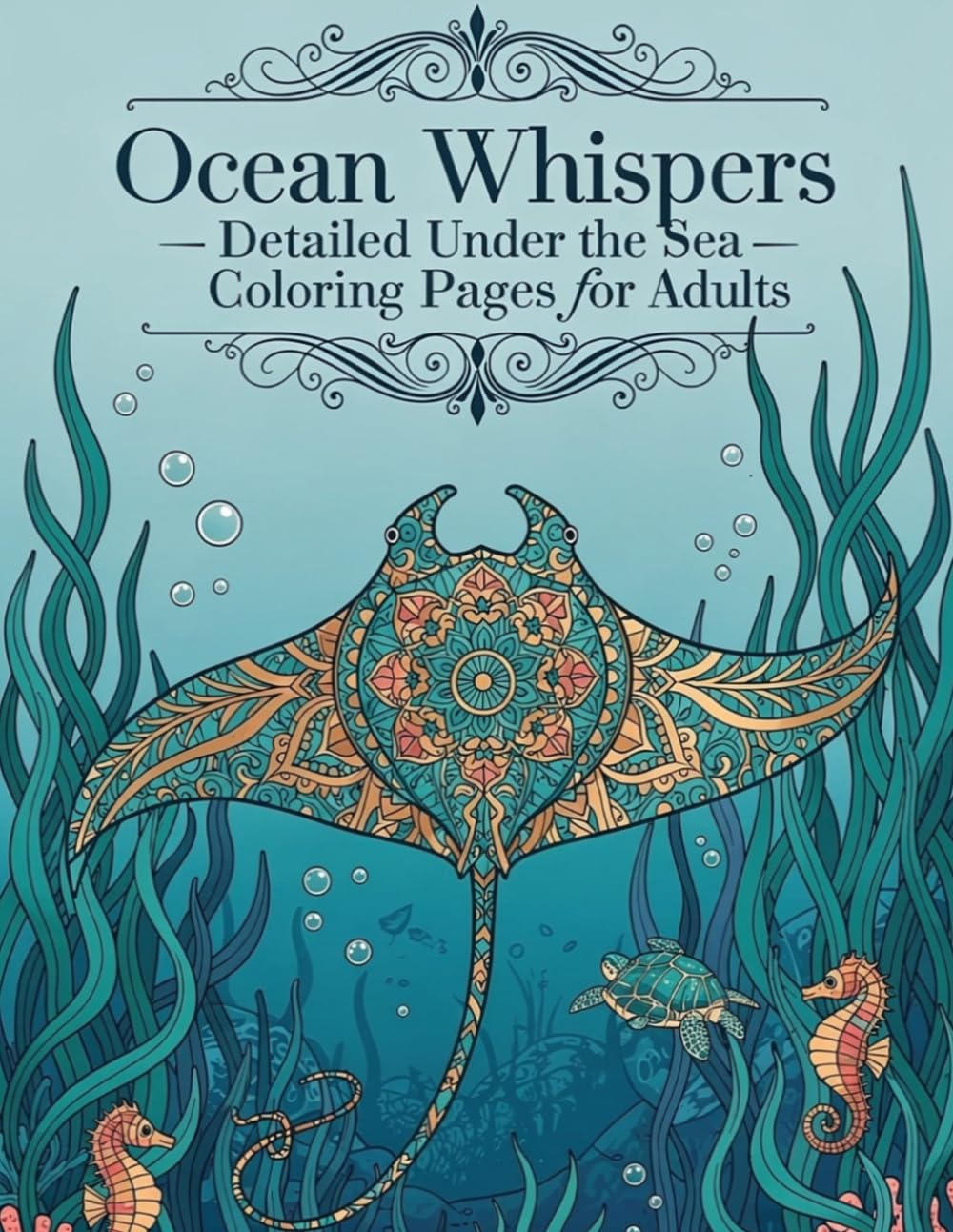 Ocean Whispers: Detailed Under the Sea Coloring Pages for Adults