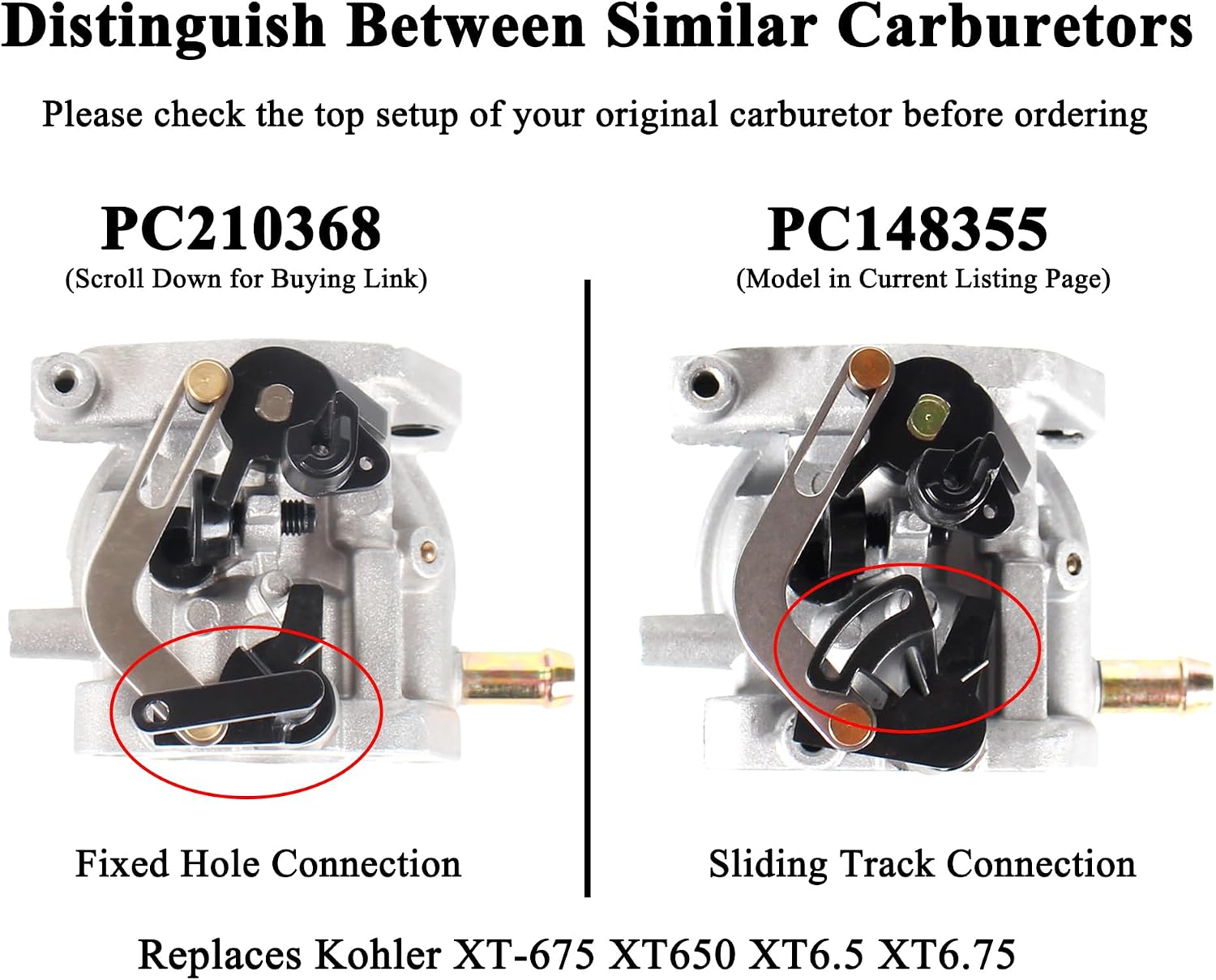 xt675 xt650 carburetor for toro 20371 20378 20377 20171 22 inch recycler lawn mower with kohler xt-675 xt6.5 xt6.75 6.5hp 6.75hp 149cc engine part 14 853 55-s