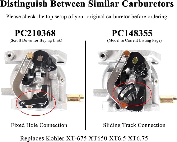 XT675 XT650 Carburetor For Toro 20371 20378 20377 20171 22 inch Recycler Lawn Mower with Kohler XT-675 XT6.5 XT6.75 6.5hp 6.75hp 149cc Engine Part 14 853 55-S