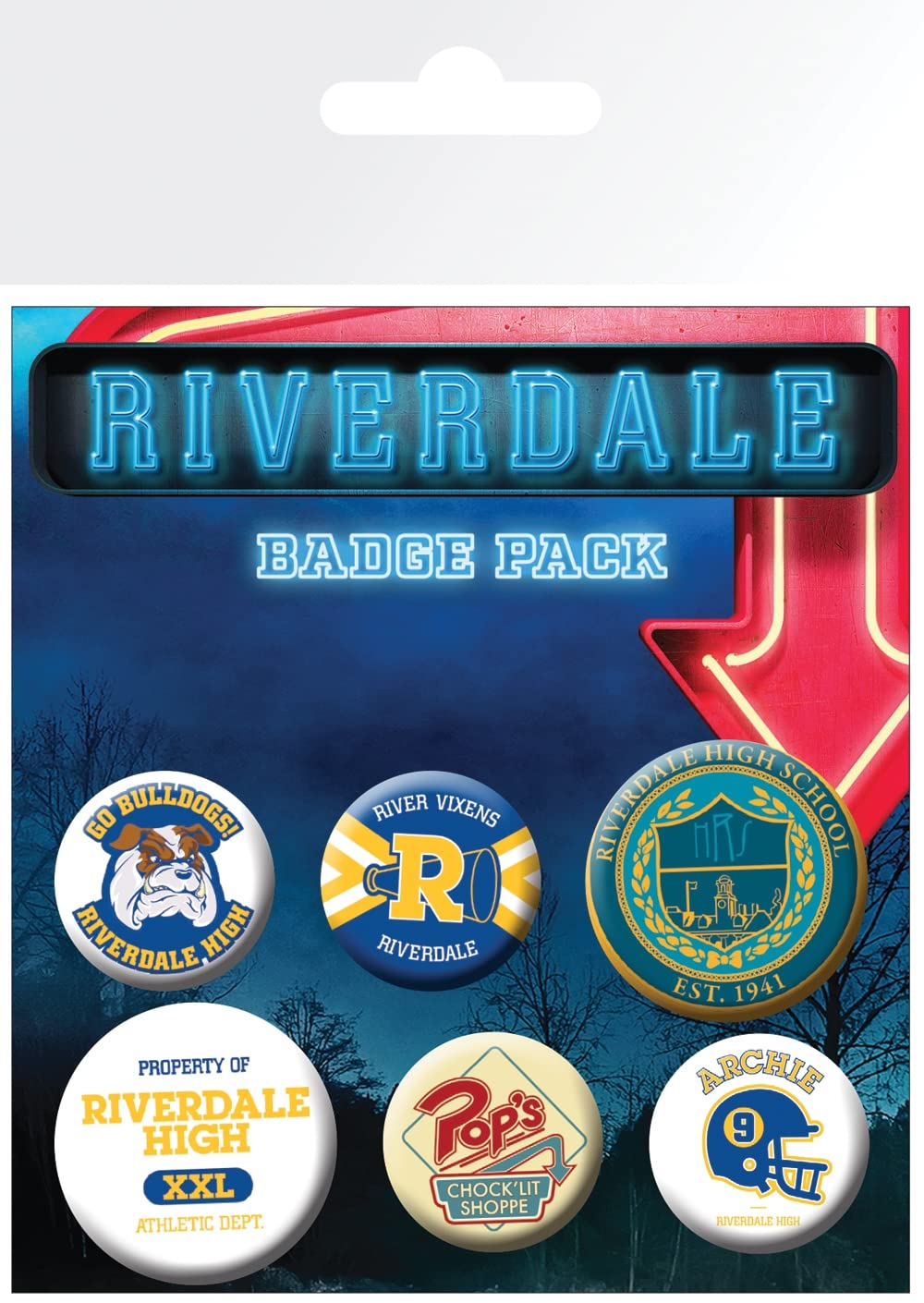Gb Eye Multicolour Riverdale Mix Badge Pack