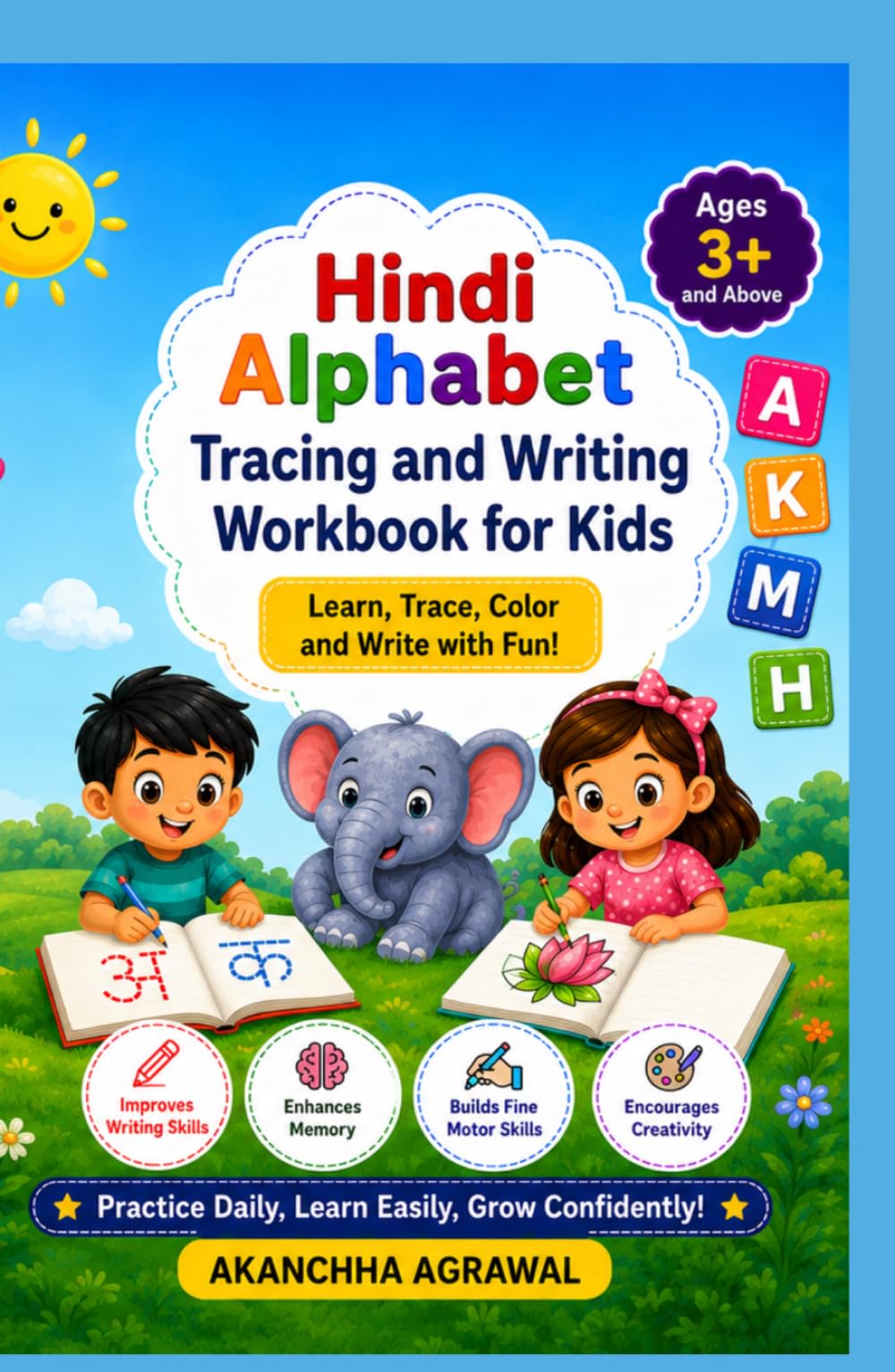 Hindi Alphabet Tracing and Writing Workbook for Kids