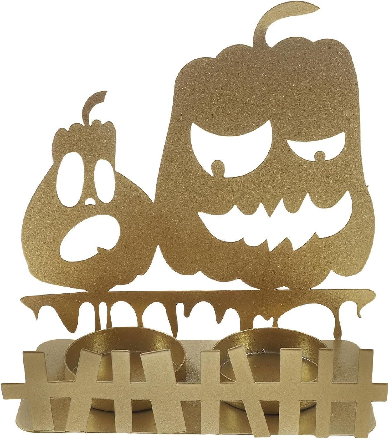 Halloween Season Ghost Projection Iron Tea Light Holder for Party Decor