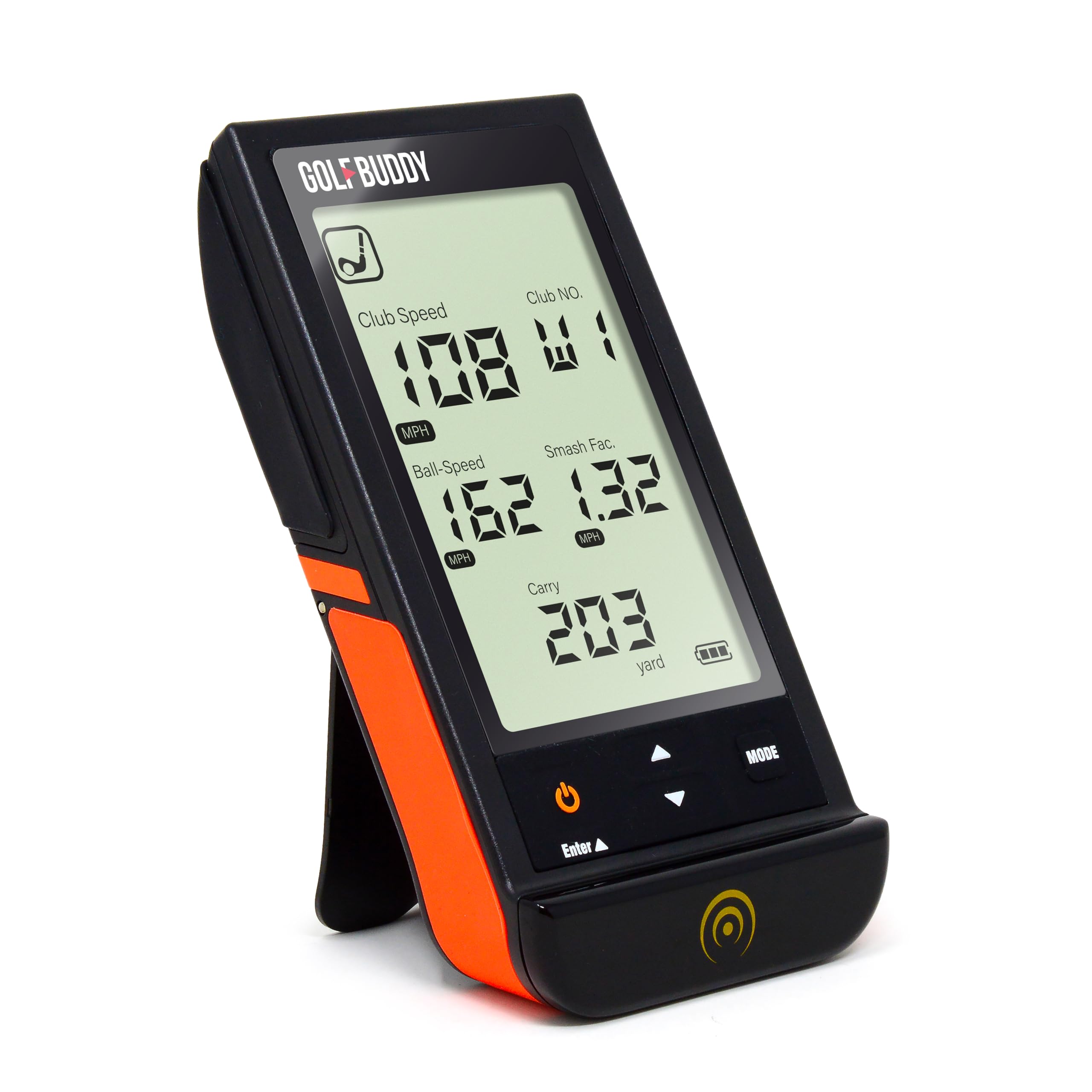 GolfBuddy Shot Mate Golf Launch Monitor für genaue Golftrainingsdaten, kompakte, radarbasierte tragbare Monitore für Schlägergeschwindigkeit, Ballgeschwindigkeit, Smash-Faktor und Tragedistanz