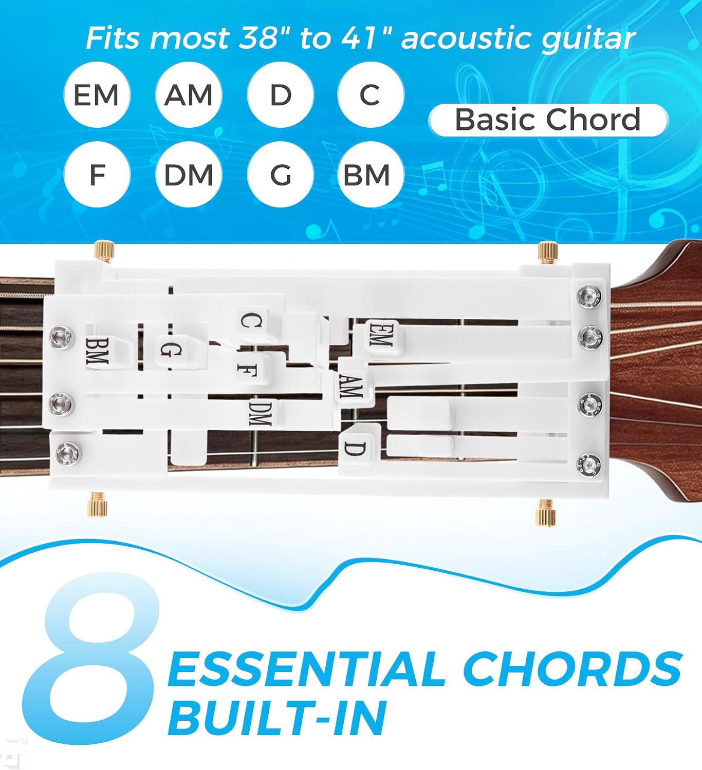 Guitar Chord Presser for Beginners, Chord Trainer for Acoustic Guitar
