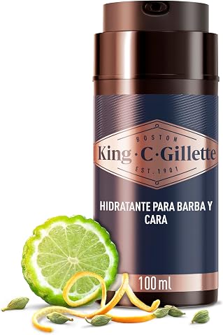 King C. Gillette, creme hidratante para rosto e barba, 100 ml