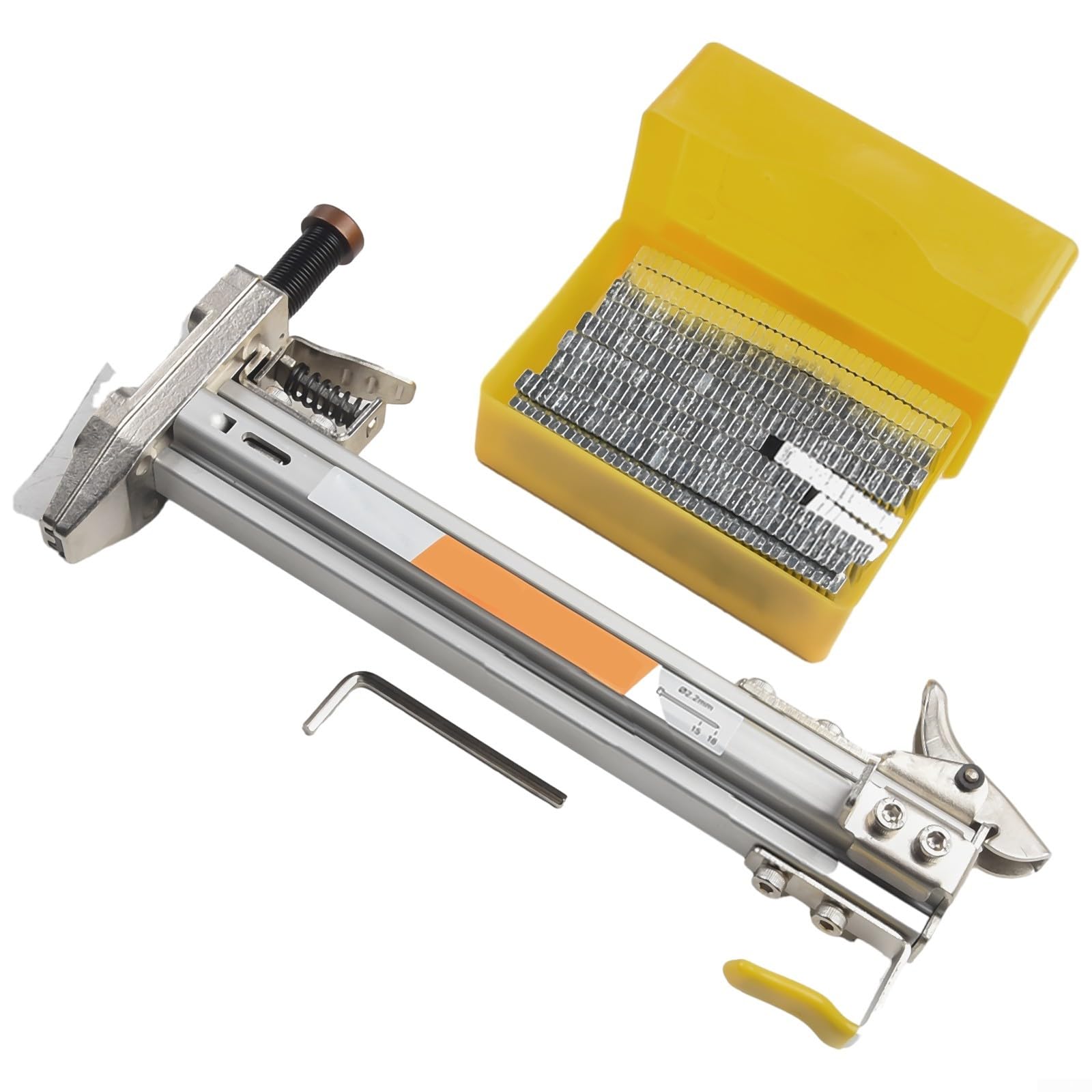 SPORTARC Chiodatrice manuale, per strumento di chiodatura diritta automatica SEMI,Chiodatrice manuale ST18, lega di alluminio per chiodatura dritta automatica SEMI (ST18 con chiodi)