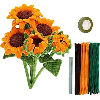 ［あさ］モールフラワー ひまわり Casselini HOME(キャセリーニ ホーム)モールフラワー ひまわり