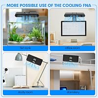 hygger Akváriumhűtő Intelligens Hőmérséklet Szabályozás Csendes Ventilátor - Black 6