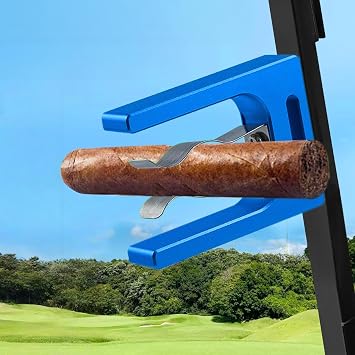 Magnetic Holder for Golf Cart, Aluminum Alloy Golf Cart Hold 30-80 Rings, Clip with Strong Magnet, Golf Cart Accessories, Golf Gifts for Men, Husband, Boyfriend, Dad, White Elephant Gift