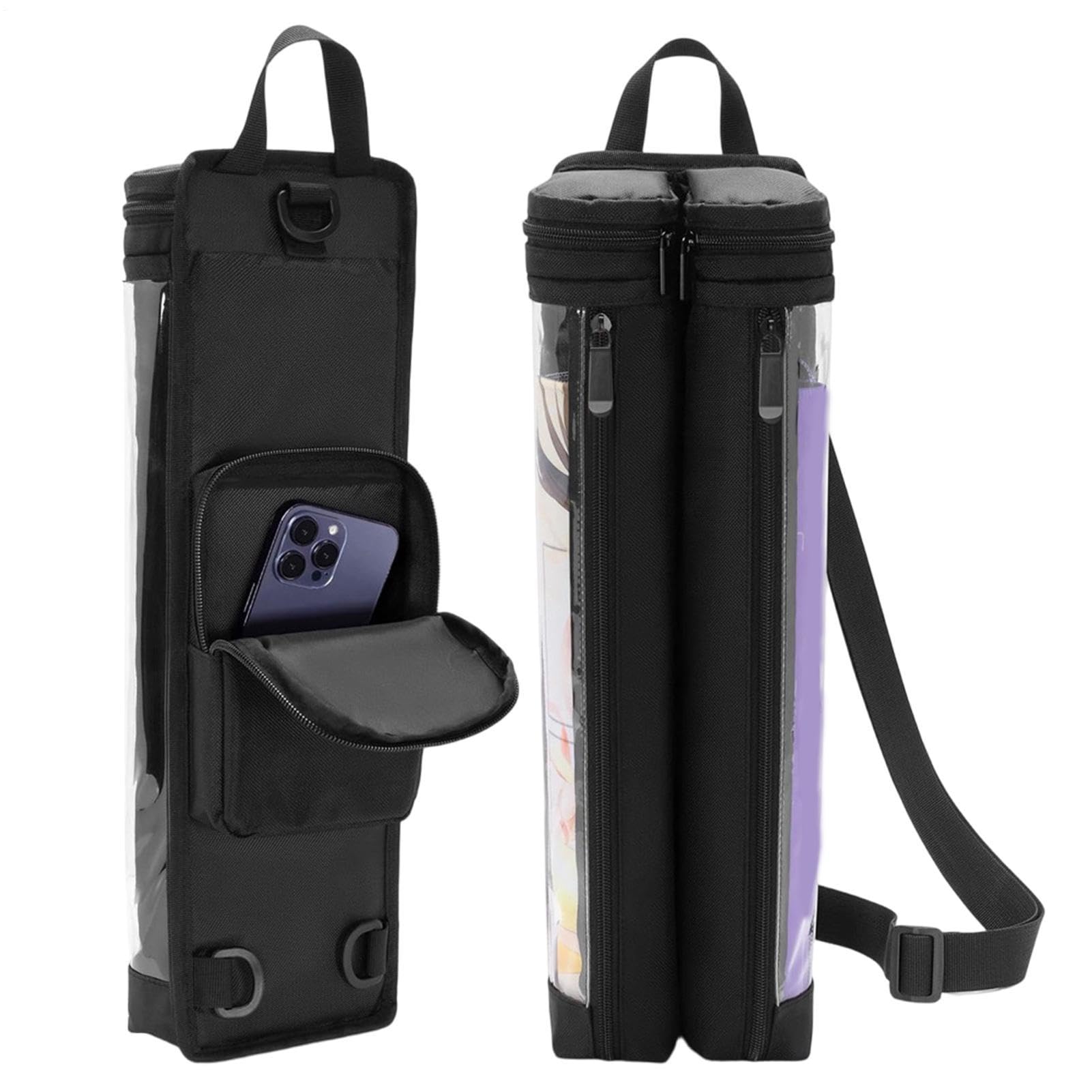 Tubo de Tapete de Juego de Cartas con Ventana Estuche Protector para Tapetes de Mesa