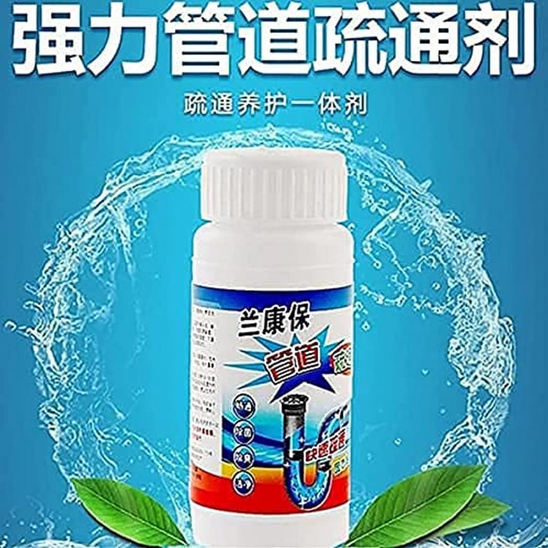 Krishna Zone Pipe Dredging Agent Pipe Block Remover Instant Action/Drain Cleaner Powder, Powerful Sink and Drain Cleaner,Powder Agent for Kitchen Toilet Pipe Dredging, 3
