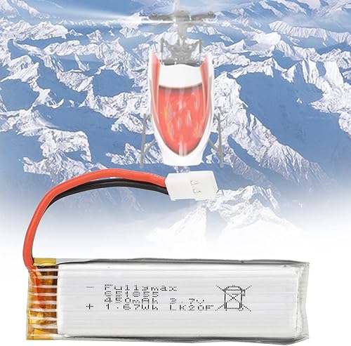 Miniatura 4 de 2PCS RC Lipo Batería, 3.7V 450mah RC Helicóptero Batería para WLtoys XK K110 V977 RC 3D 6 Canales Helicóptero