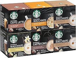 STARBUCKS Pack Variété White Cup by Nescafe Dolce Gusto 6 x 12 capsules (72 capsules) 0.76 kg