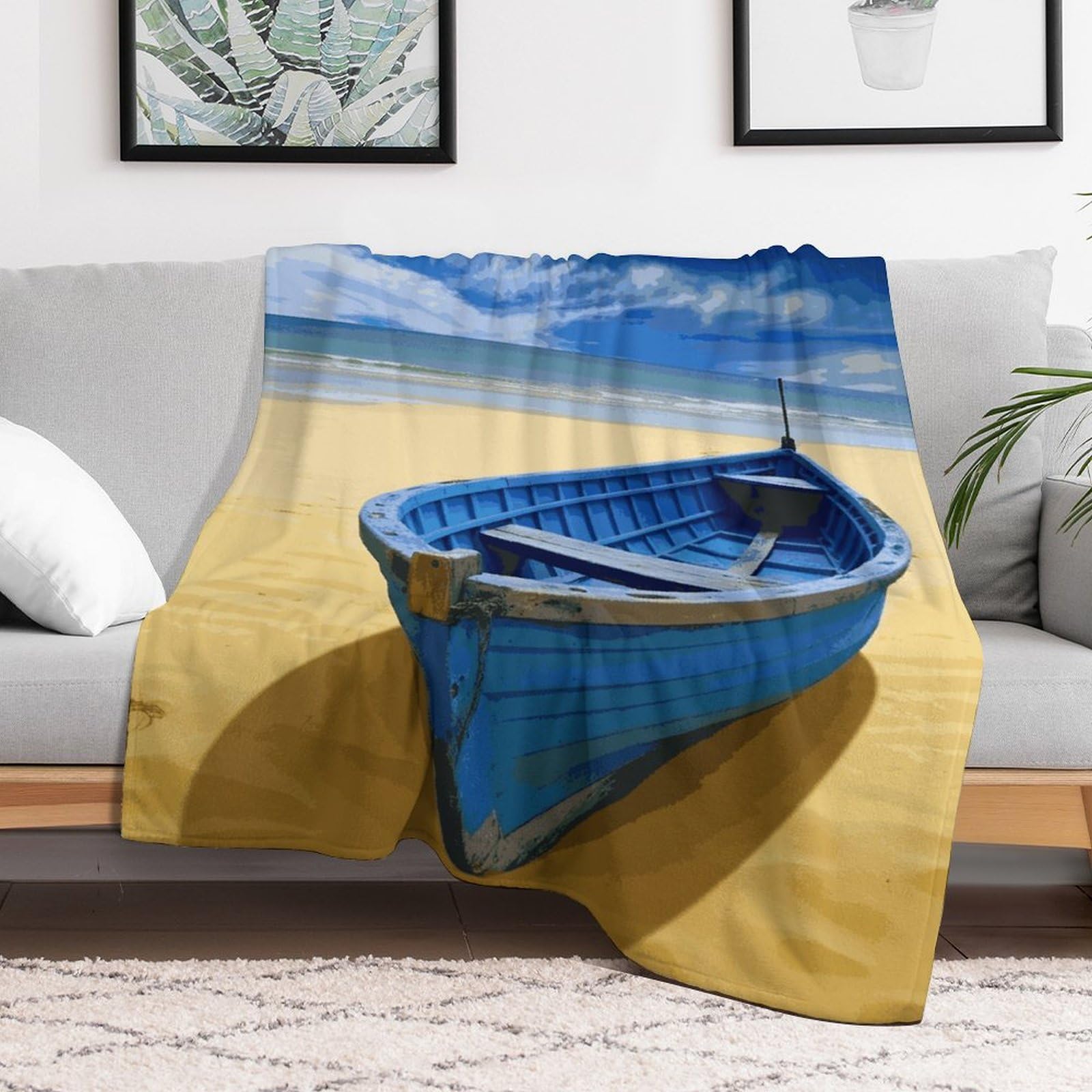 Couverture micro polaire légère pour vos soirées sur le bateau