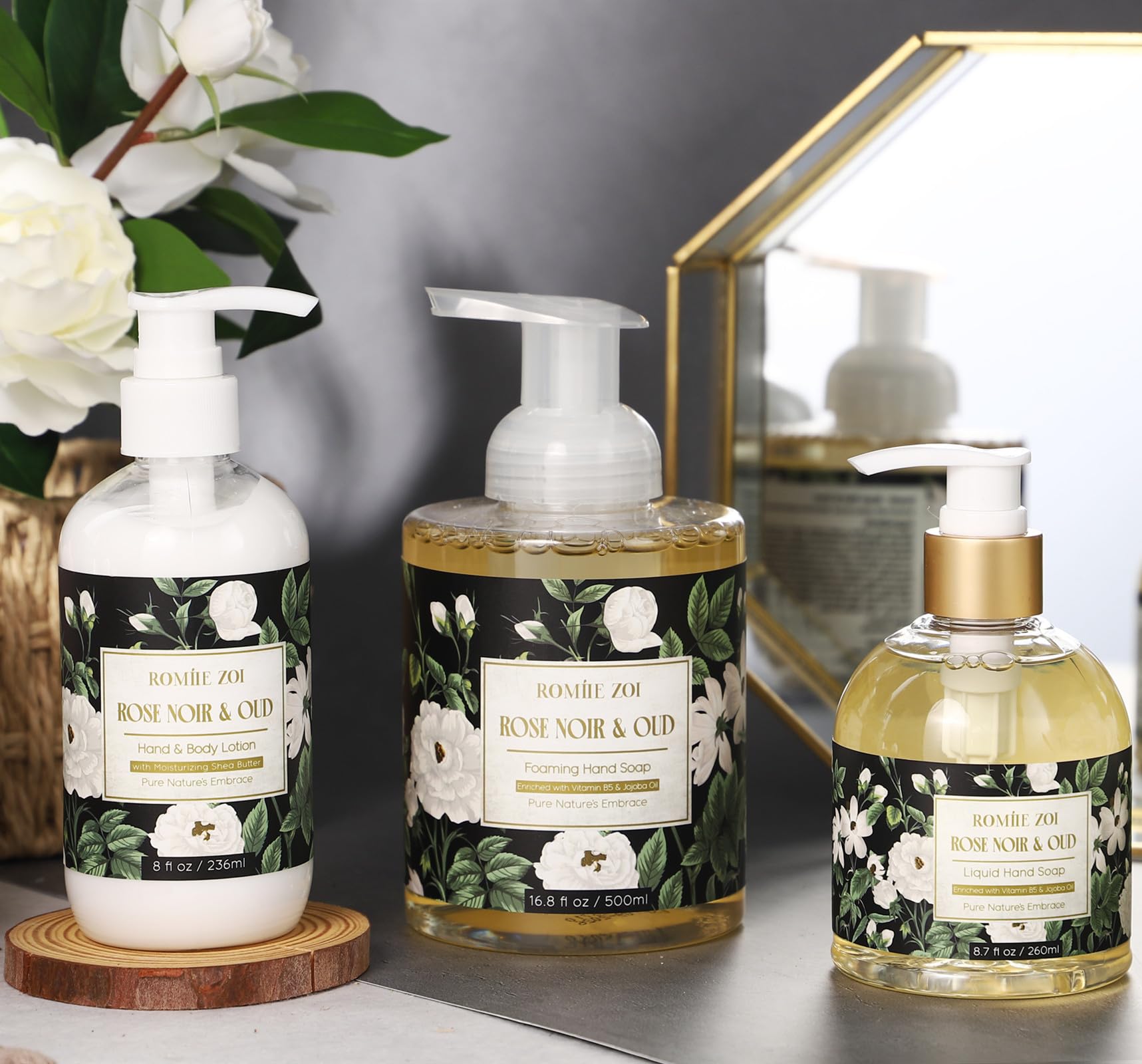 Amazon.com : ROMIIE ZOI Foaming Hand Soap with Gift Box- Rose Noir