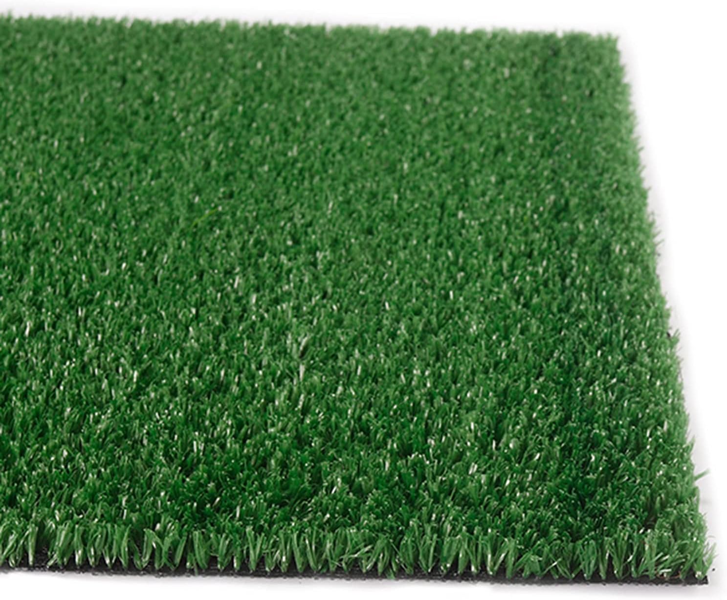 Artificial Grass Grass No Mowing Height 15mm Suitable for Park School Activity dscaping Green (2x1.5m)