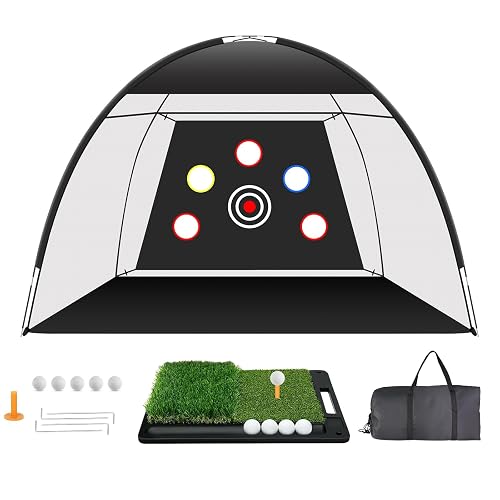 Golf Net: 10x7ft Golf Hitting Practice Net