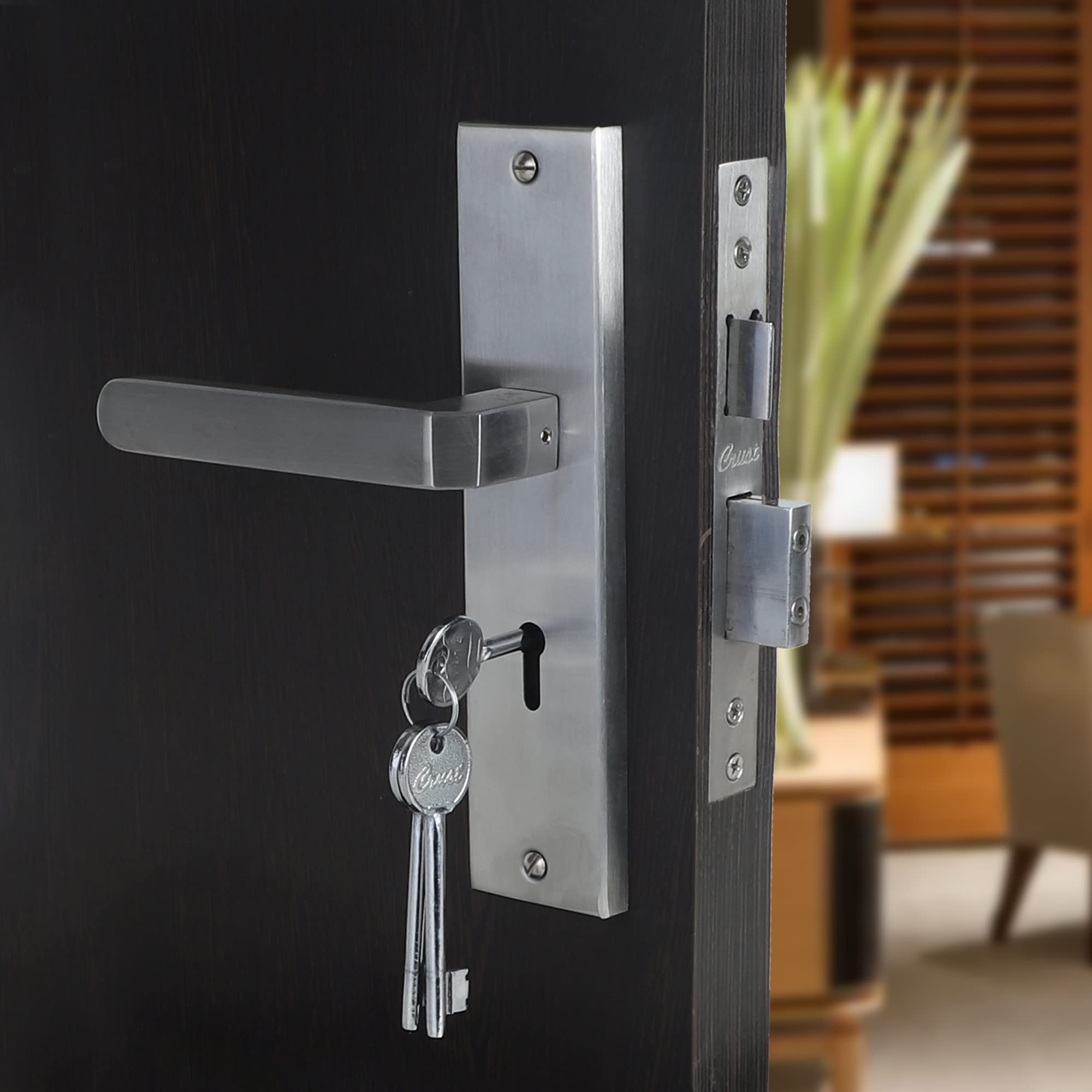 Handle Waala Premium 8" Ky Plate Mortise Door Lock Handle Set (LB303)