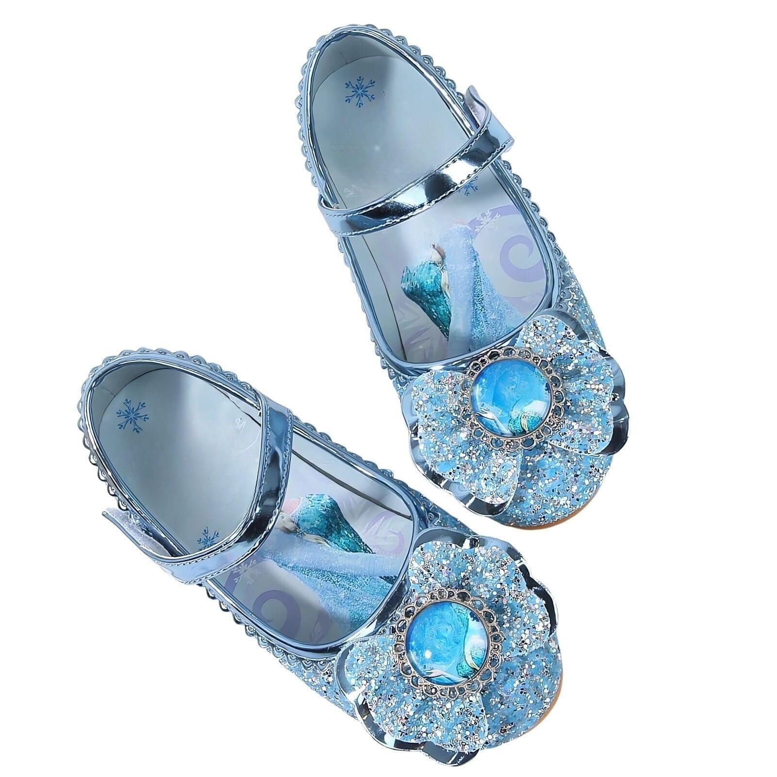 Chaussures Princesse Elsa Filles Baskets Paillettes Enfants Costume Fête Cosplay Mariage